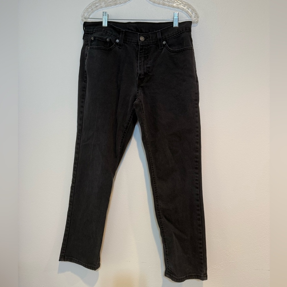 Levi's Black 541 Athletic Fit Straight Dark Wash Denim Casual Jeans Men's 30*30